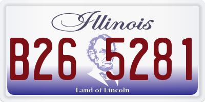 IL license plate B265281