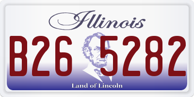 IL license plate B265282