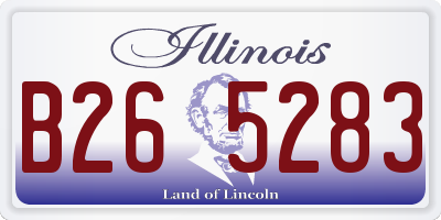 IL license plate B265283