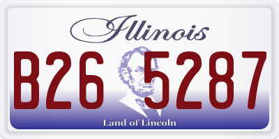 IL license plate B265287