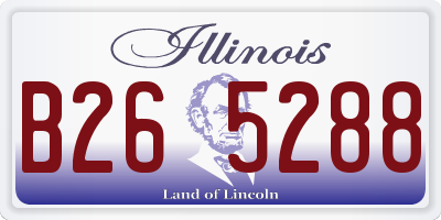 IL license plate B265288