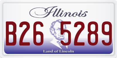 IL license plate B265289