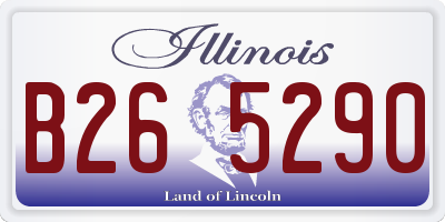 IL license plate B265290