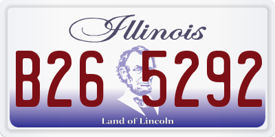 IL license plate B265292