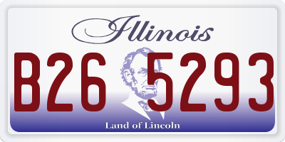 IL license plate B265293