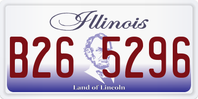 IL license plate B265296