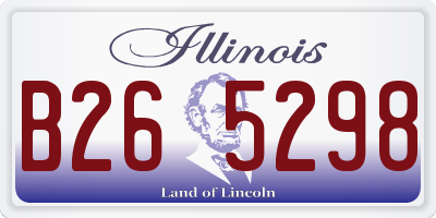 IL license plate B265298