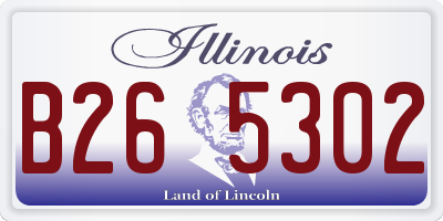 IL license plate B265302