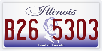 IL license plate B265303