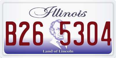 IL license plate B265304