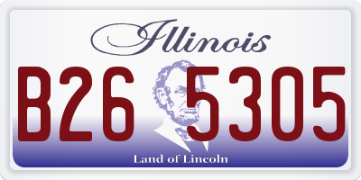 IL license plate B265305