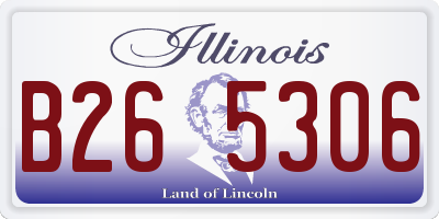 IL license plate B265306