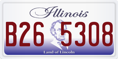 IL license plate B265308