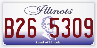 IL license plate B265309