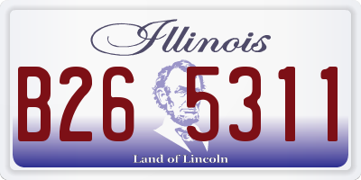 IL license plate B265311