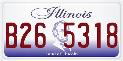 IL license plate B265318