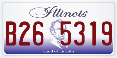 IL license plate B265319