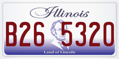 IL license plate B265320