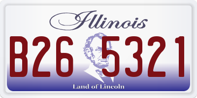 IL license plate B265321