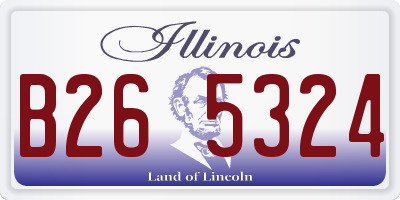 IL license plate B265324