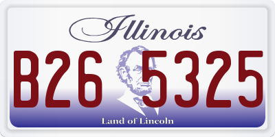 IL license plate B265325