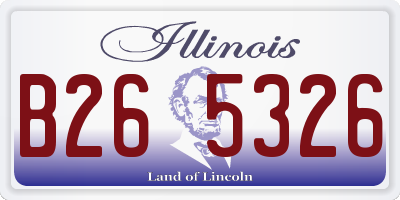IL license plate B265326