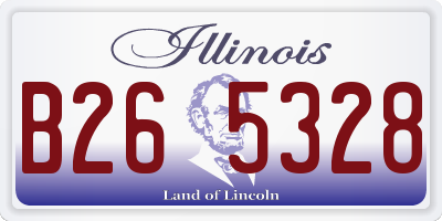 IL license plate B265328