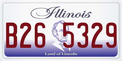 IL license plate B265329