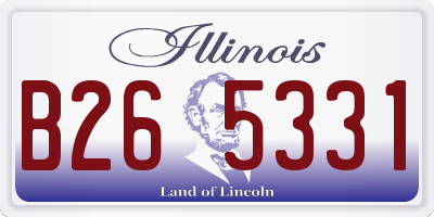 IL license plate B265331