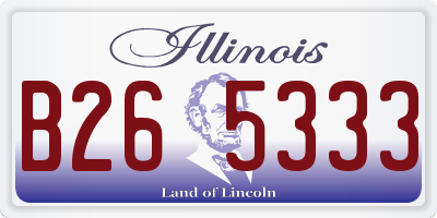IL license plate B265333