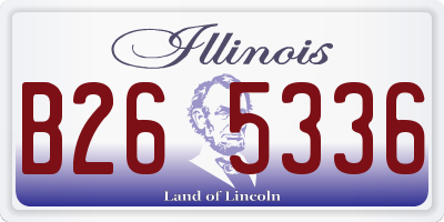 IL license plate B265336