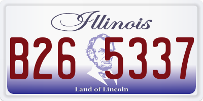 IL license plate B265337