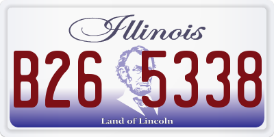 IL license plate B265338