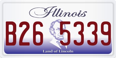 IL license plate B265339