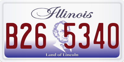 IL license plate B265340