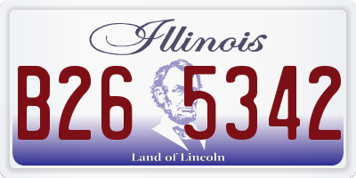 IL license plate B265342