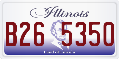 IL license plate B265350