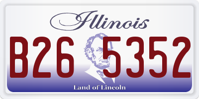 IL license plate B265352