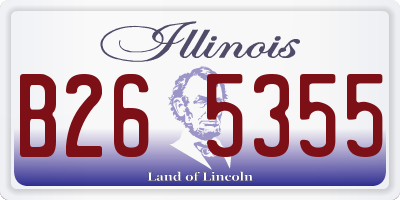 IL license plate B265355