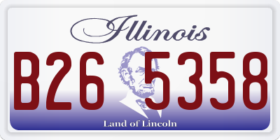 IL license plate B265358