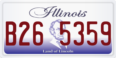 IL license plate B265359