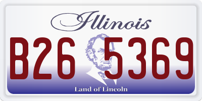 IL license plate B265369