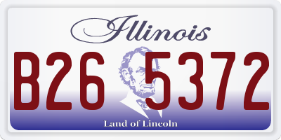 IL license plate B265372