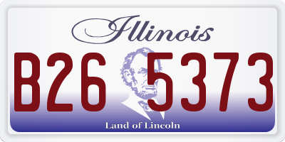 IL license plate B265373
