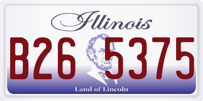 IL license plate B265375