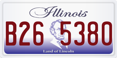 IL license plate B265380