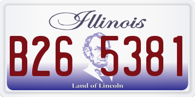 IL license plate B265381