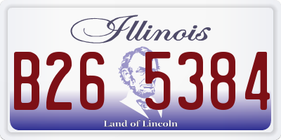 IL license plate B265384