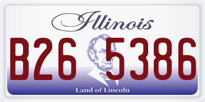 IL license plate B265386