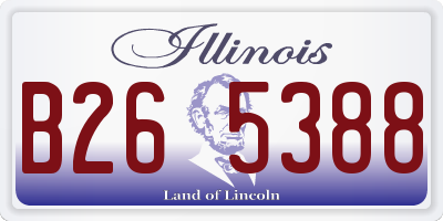 IL license plate B265388